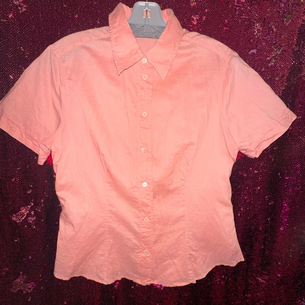 Prada Coral Button-Up Shirt